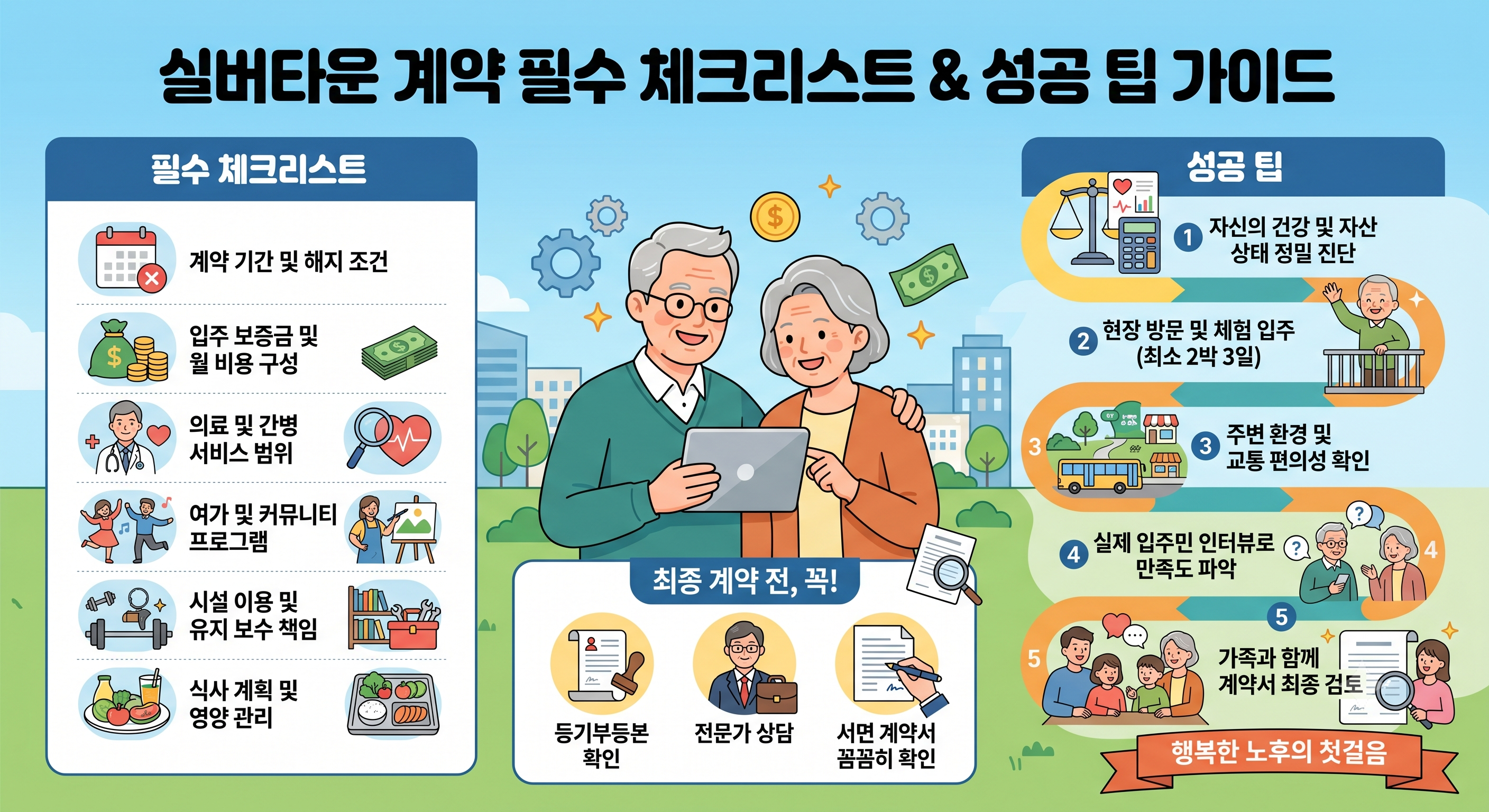 실버타운 계약 시 필수 체크리스트와 성공 팁