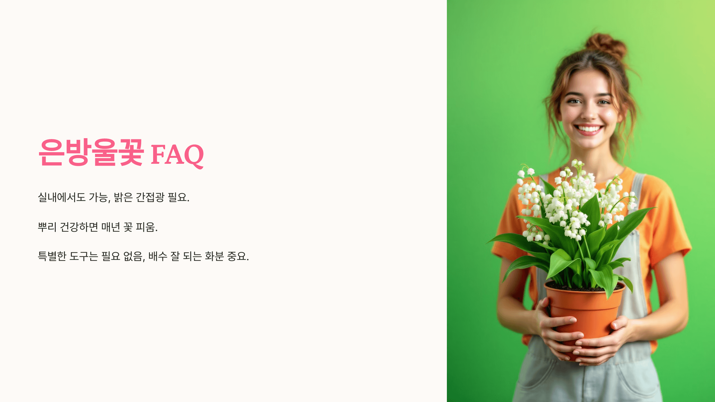 은방울꽃 사진입니다.