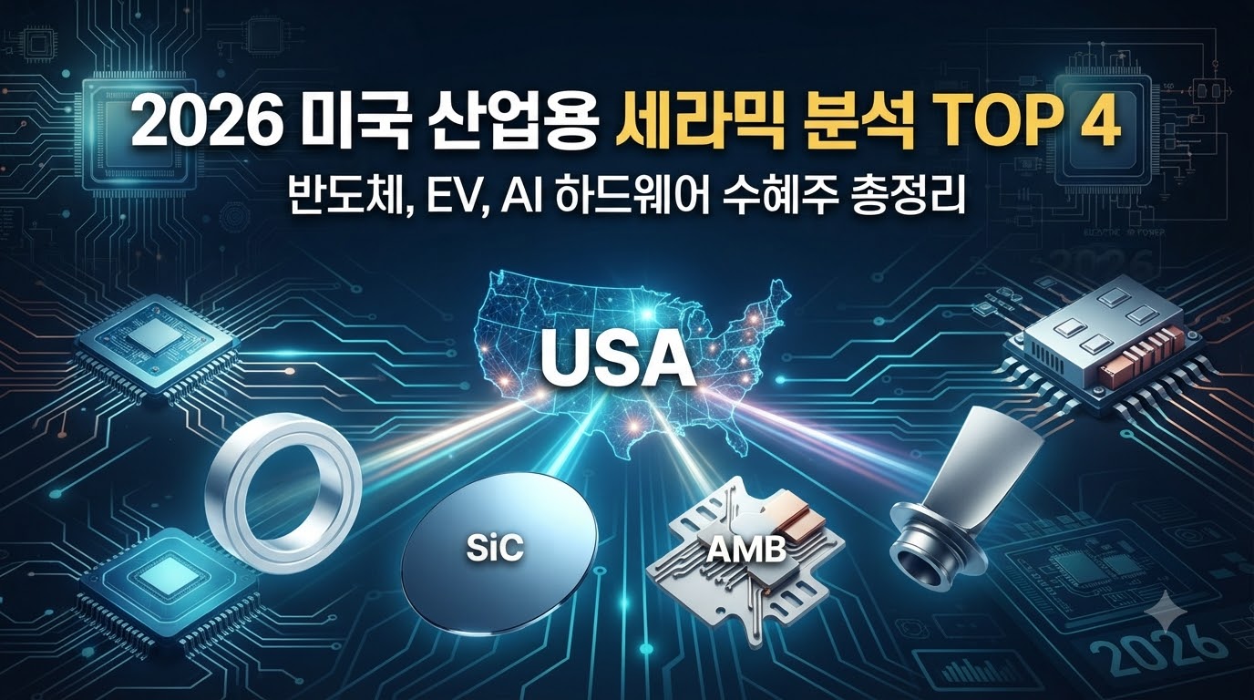 2026년 미국 첨단 세라믹 소재 기업 전망: 반도체&middot;AI 기판 수혜주 정리