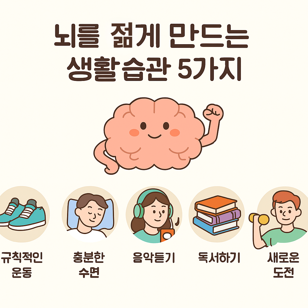 뇌를 젊게 만드는 생활습관 5가지