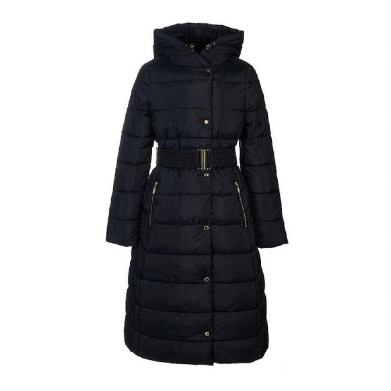 바버 BK11 벨티드 트랙 라인 퀼팅 패딩 코트 LQU1492