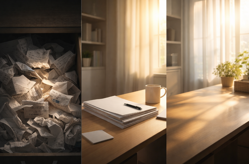 오래된 영수증과 종이가 집안 기운을 막는 이유