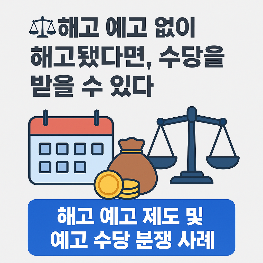 해고 예고 제도 및 예고 수당 분쟁 사례