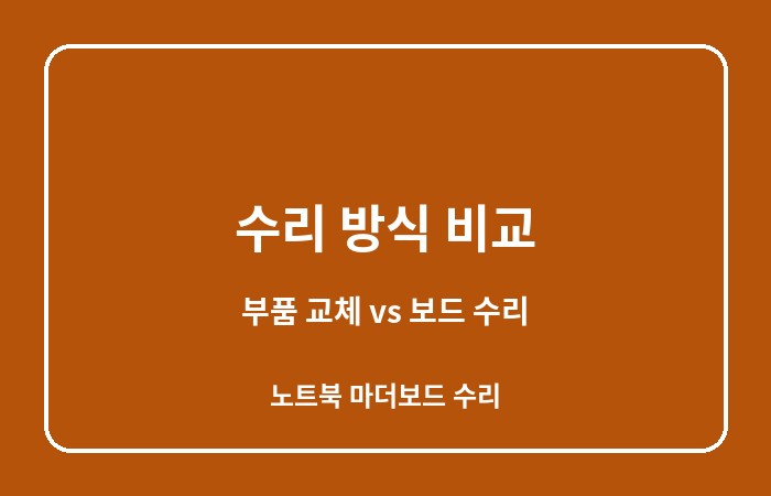 노트북 마더보드 수리