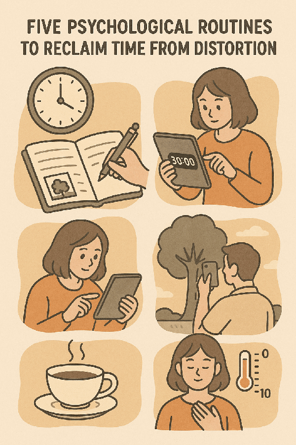 시간 왜곡에서 벗어나는 5가지 심리 루틴