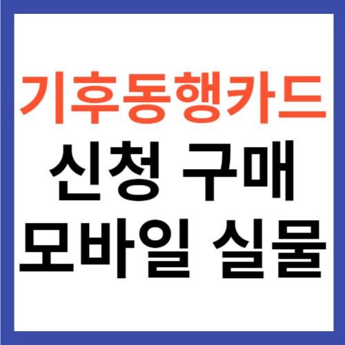 기후동행카드