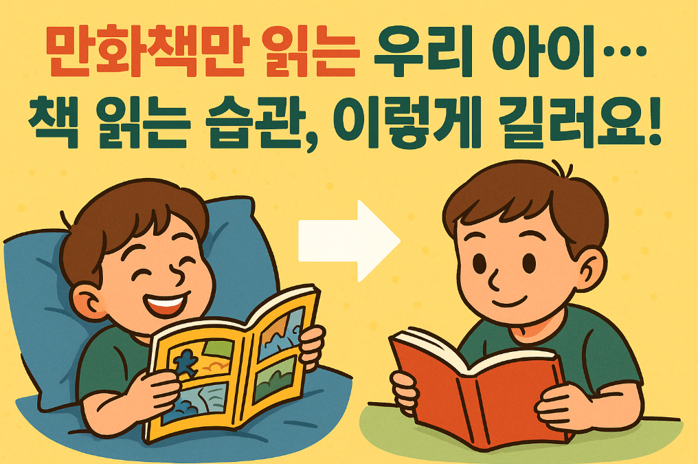 만화책만 읽는 우리아이