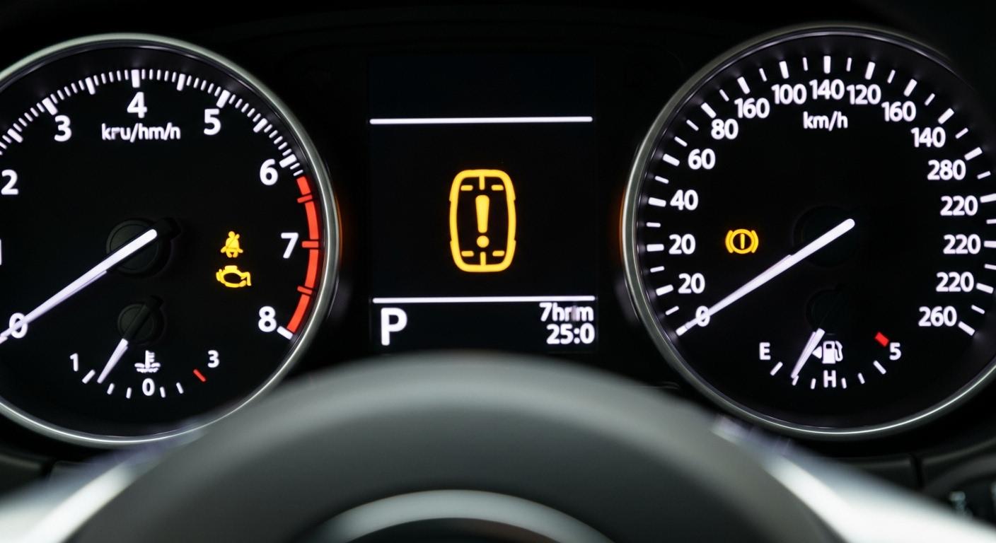 자동차 타이어 경고등