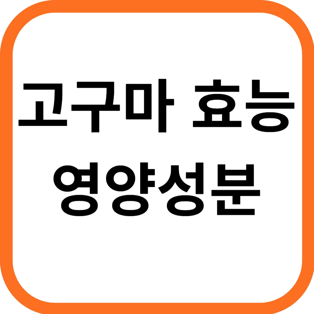 가을 제철음식 고구마 효능과 영양성분