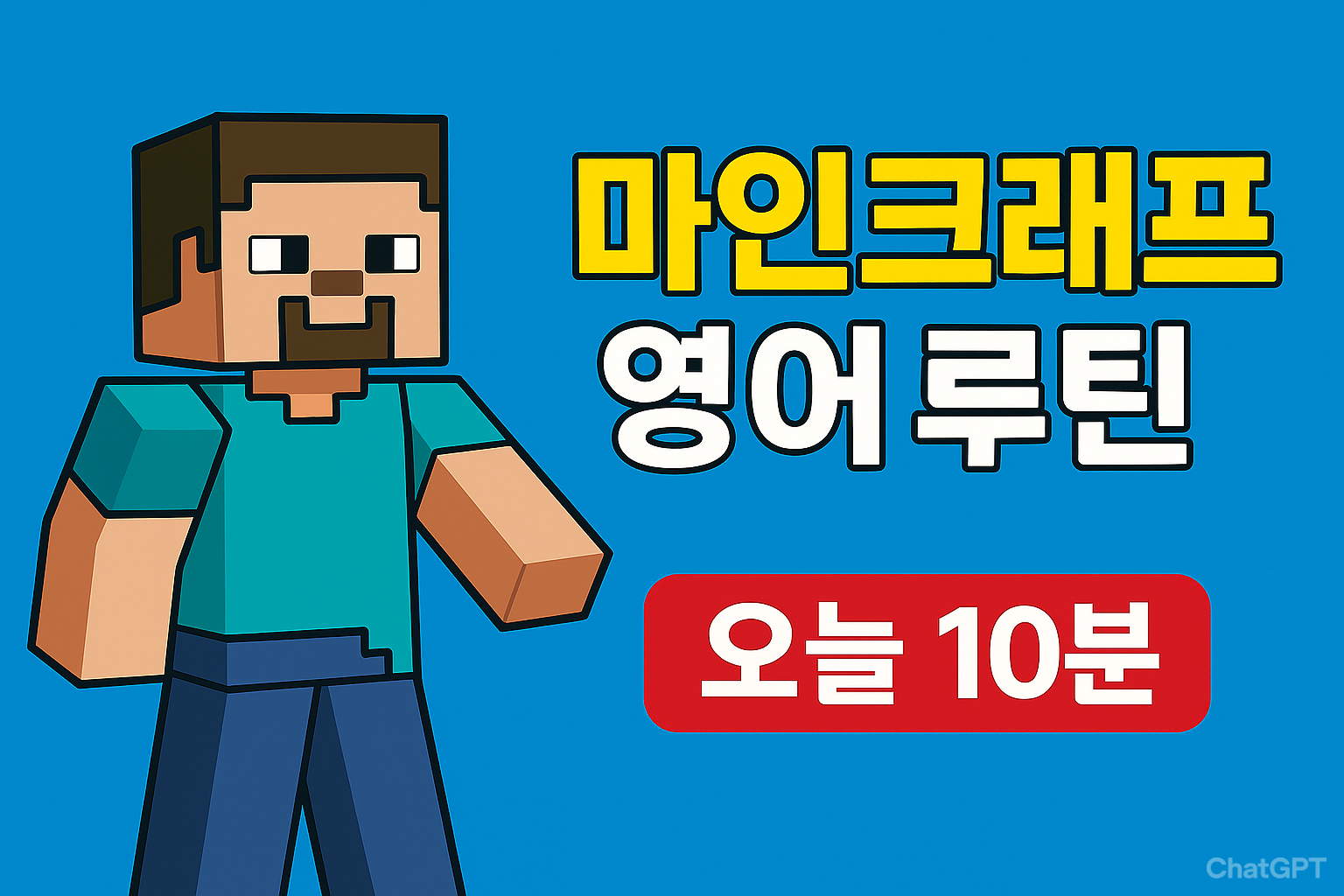 마인크래프트 영어 요약 카드(미션 2개·First/Then·스크린샷 캡션)