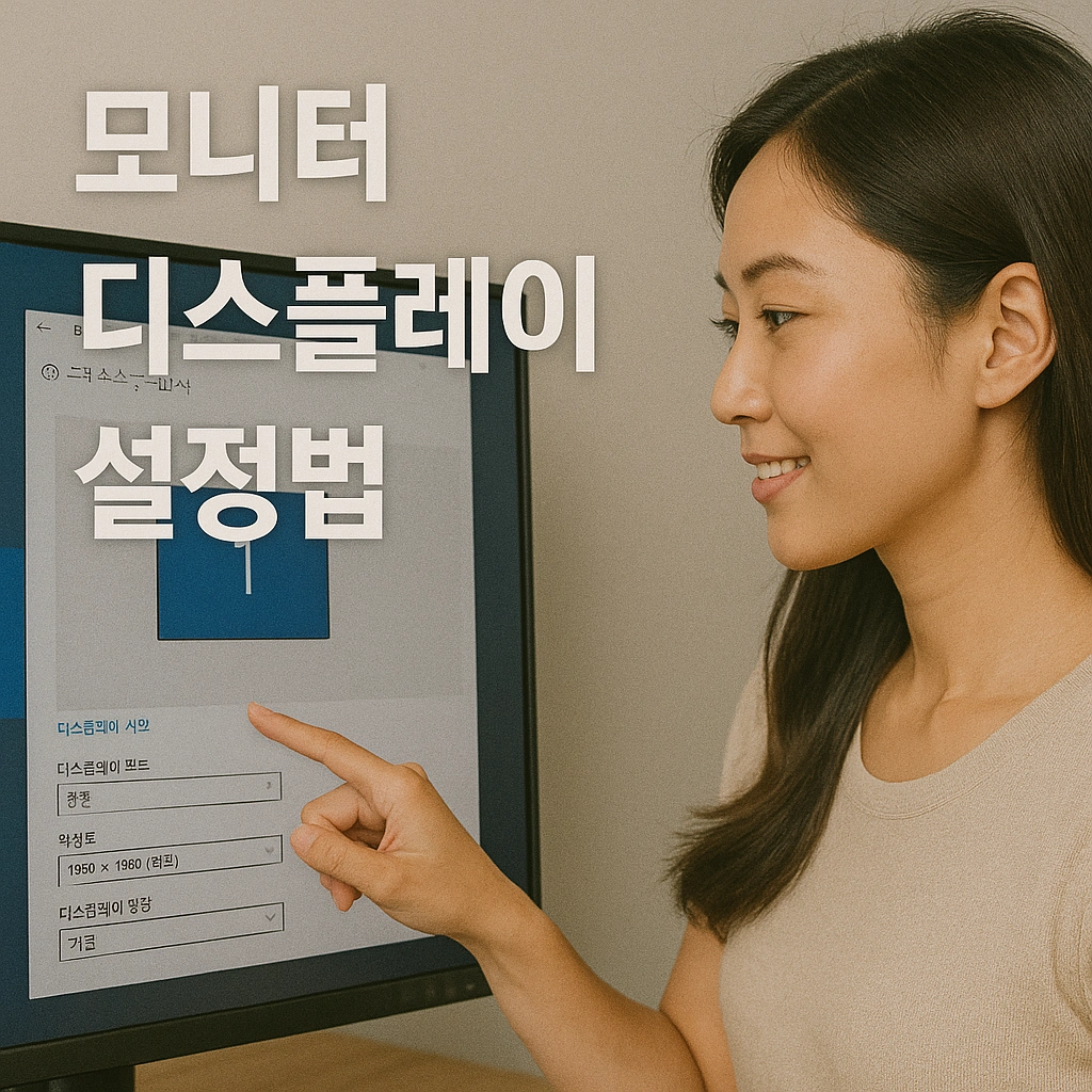 모니터 디스플레이 설정법