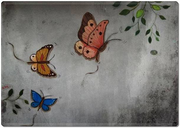 서피랑마을의 벽화