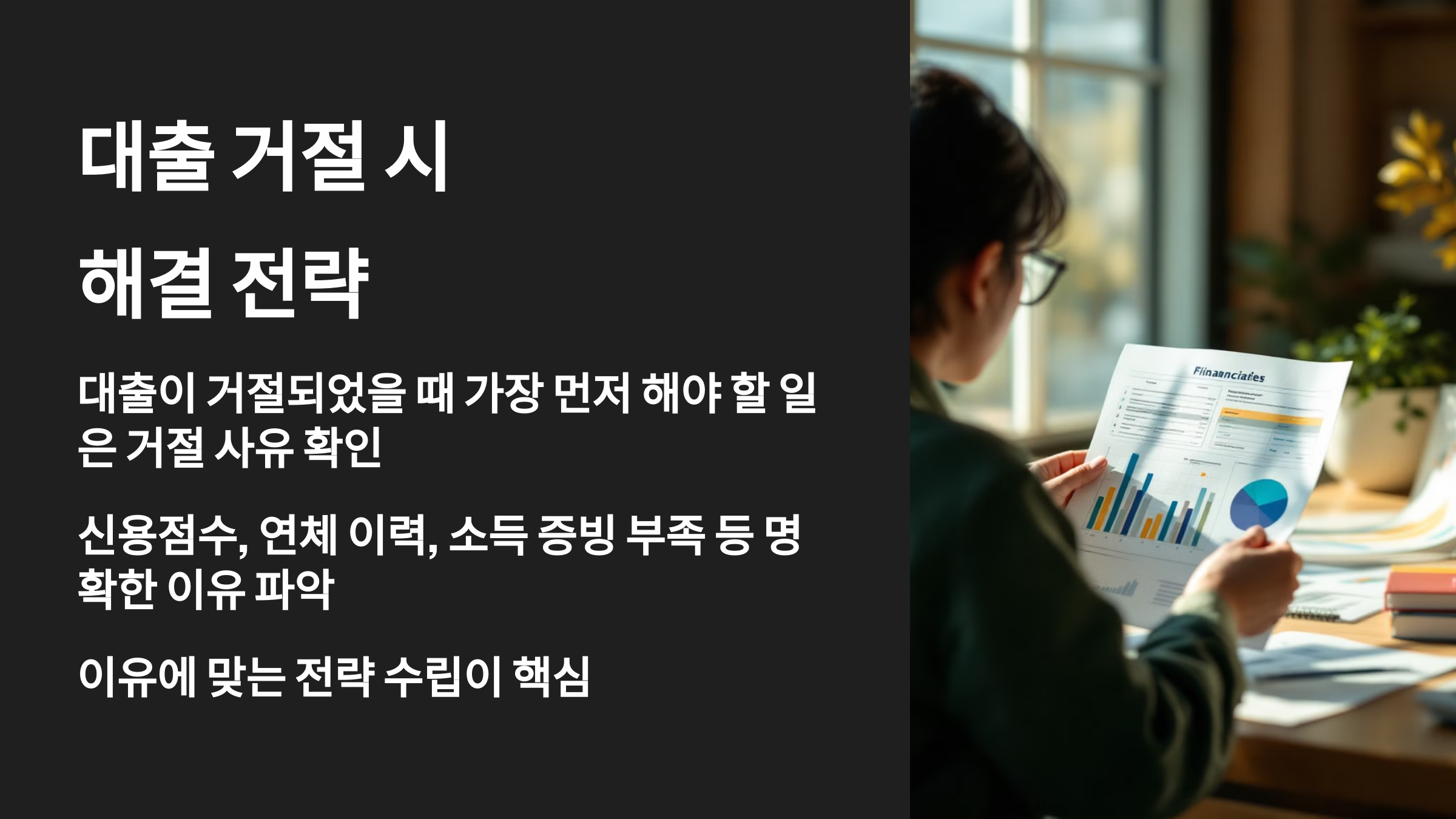 대출이 안될때 가장 먼저 해야 할 일: “거절 사유부터 확인하세요!”