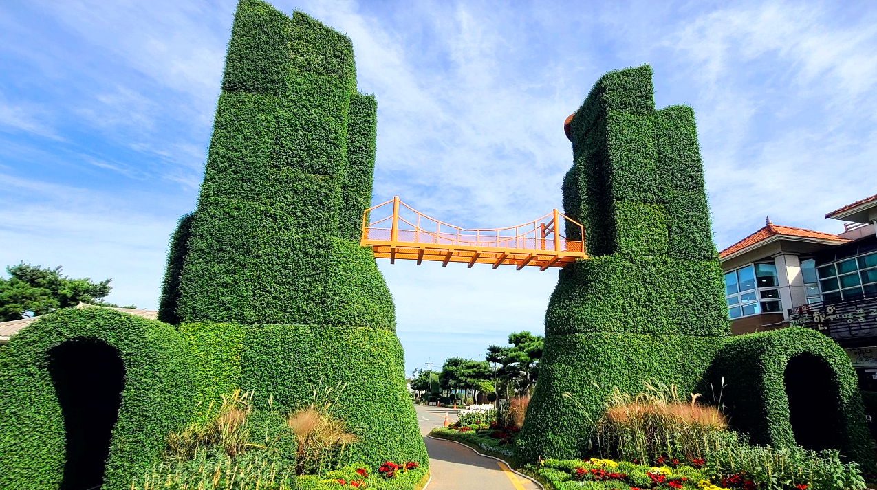 월출산 국화축제 출렁다리 모형