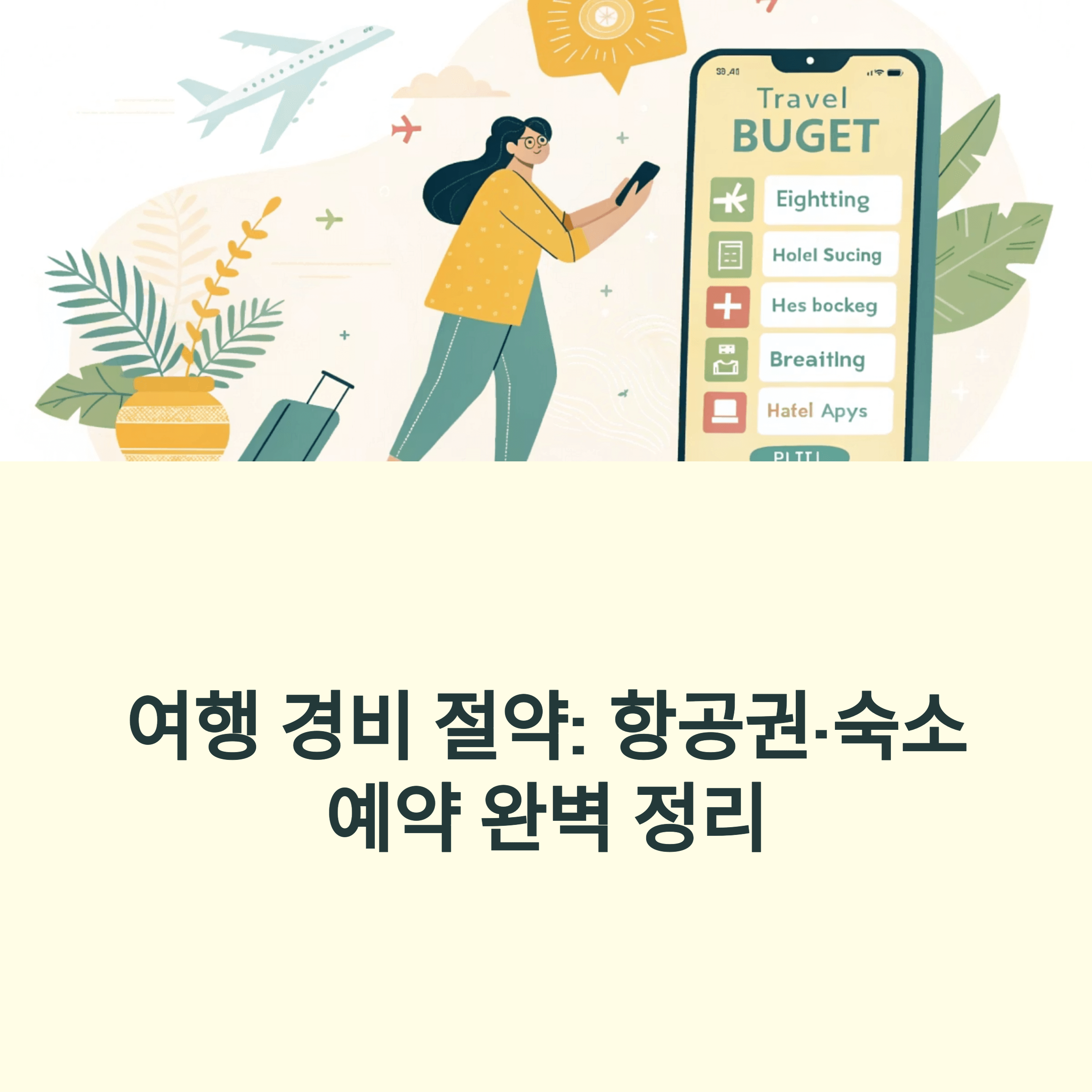 여행 경비 절약법, 항공권과 숙소 예약 타이밍