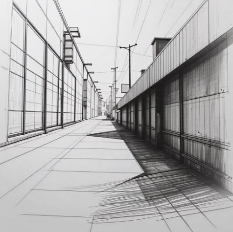 겹침 활용 원근감