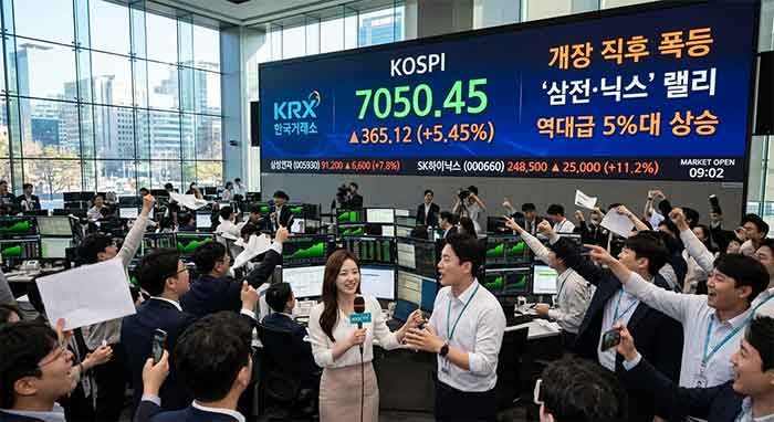 증권사를 배경으로 한 이미지 입니다.