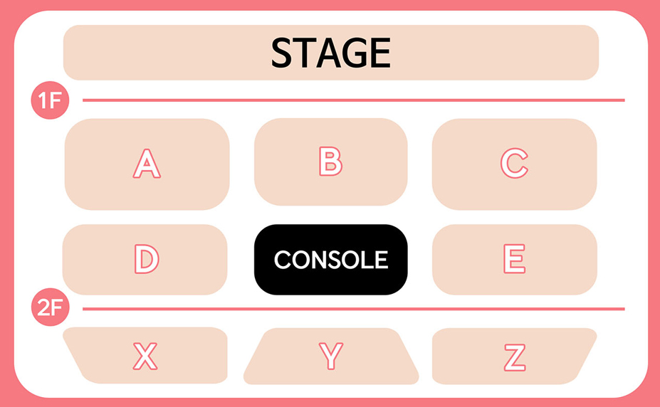 2023 시우민, Happy Birth Day XHBD 좌석 배치도