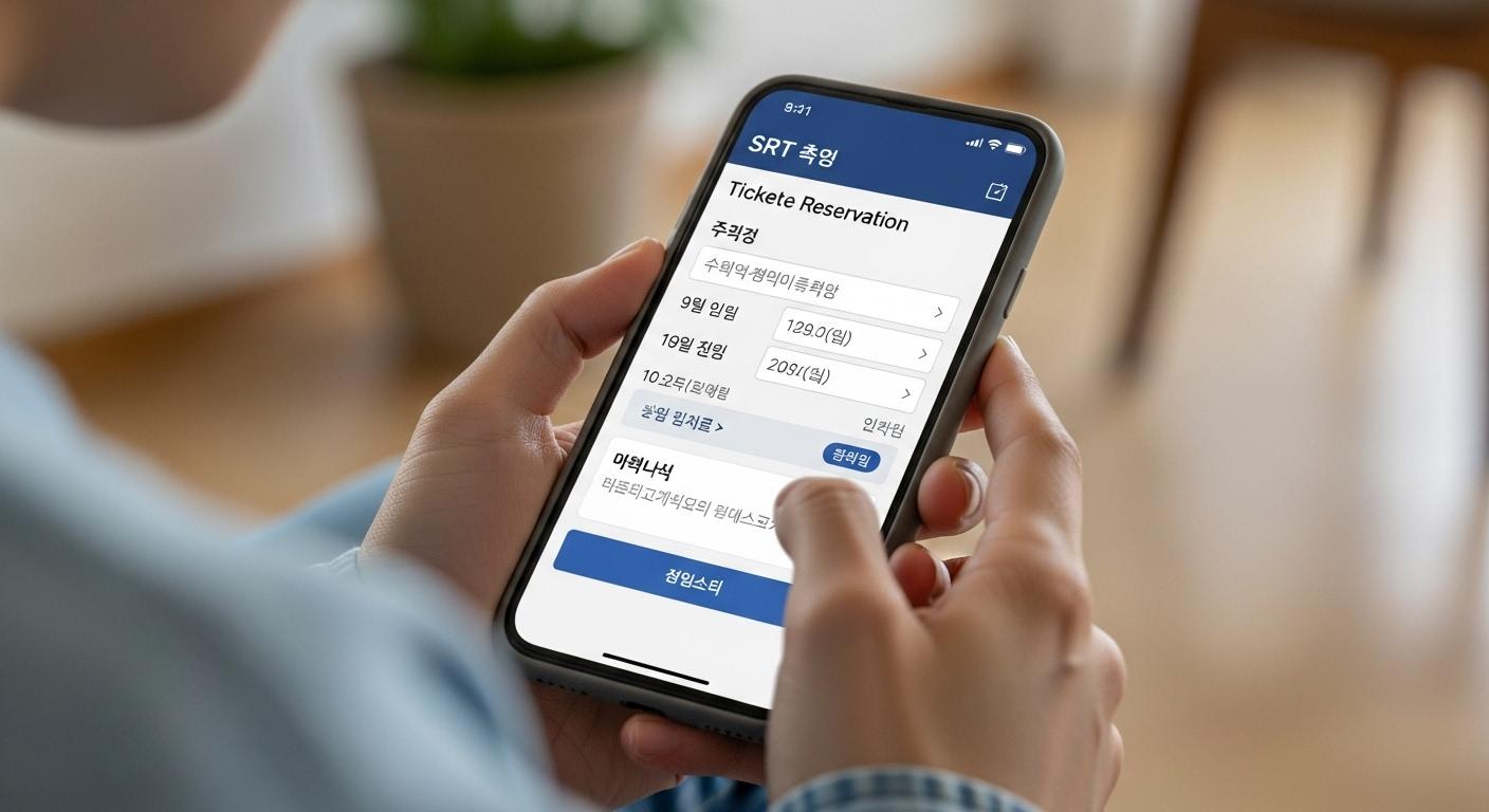 srt 추석 열차표 예매