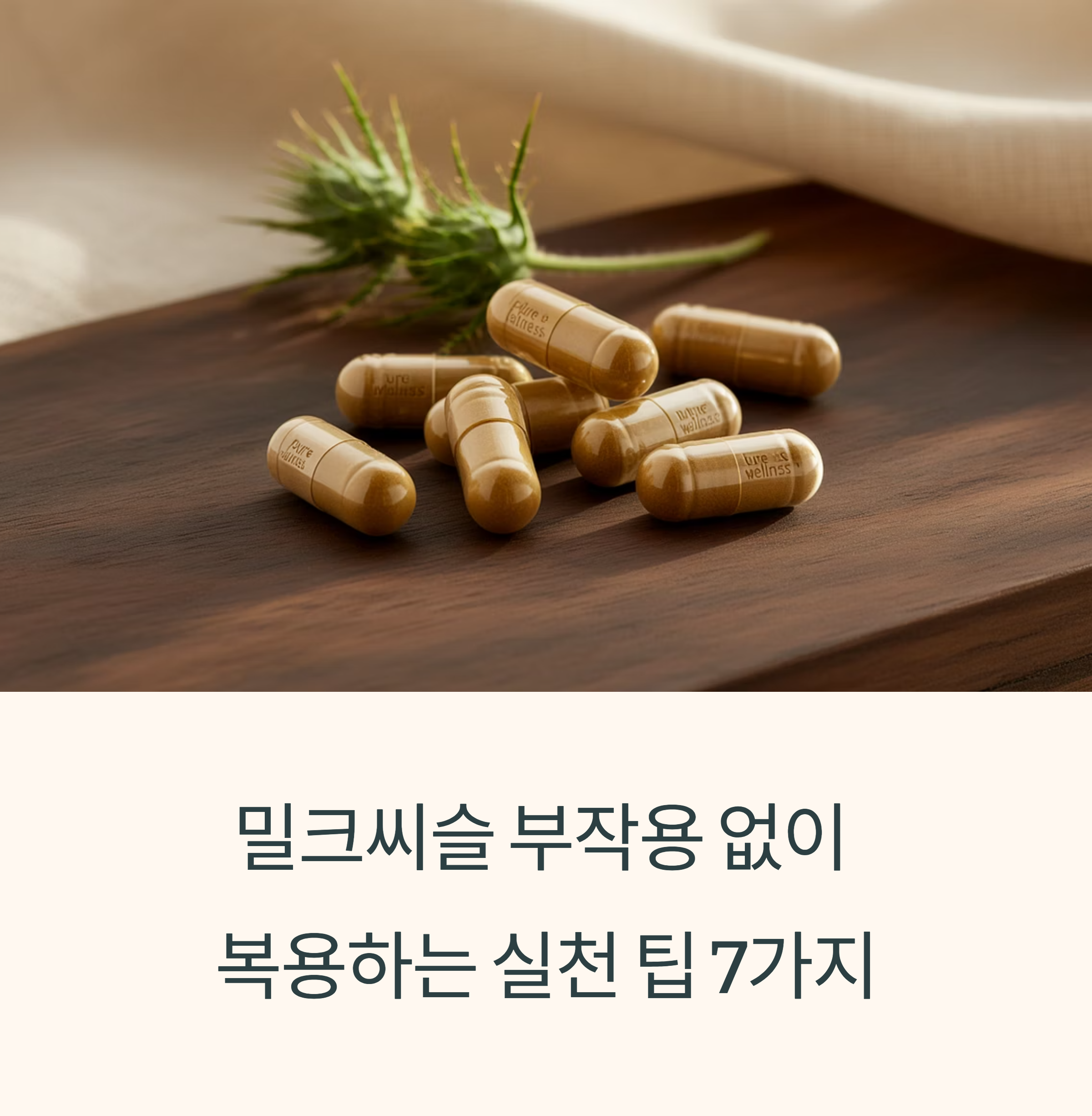 밀크씨슬 부작용 없이 안전하게 복용하는 7가지