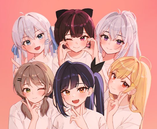 이세계아이돌 단체사진