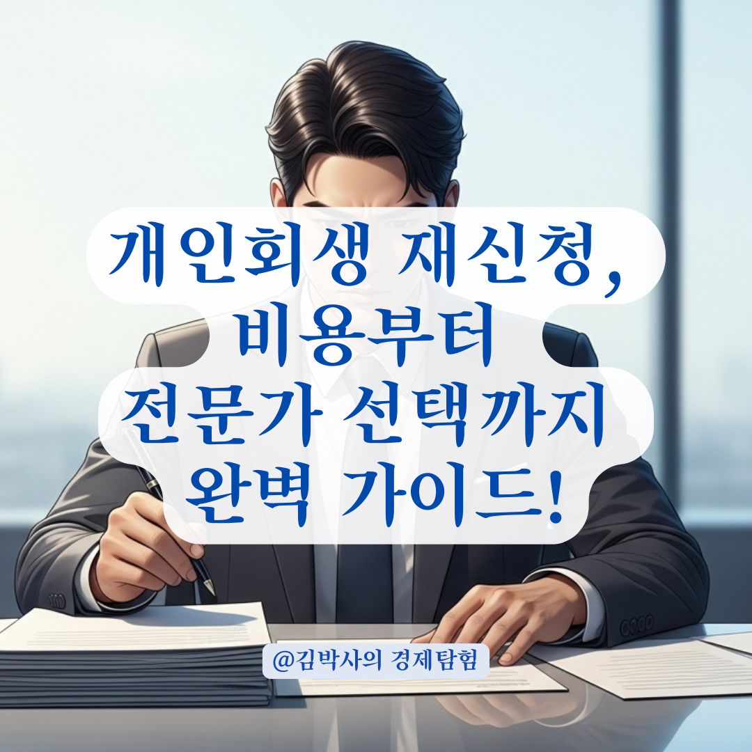 개인회생 재신청 비용 산정 기준과 법무사 선택 시 유의사항