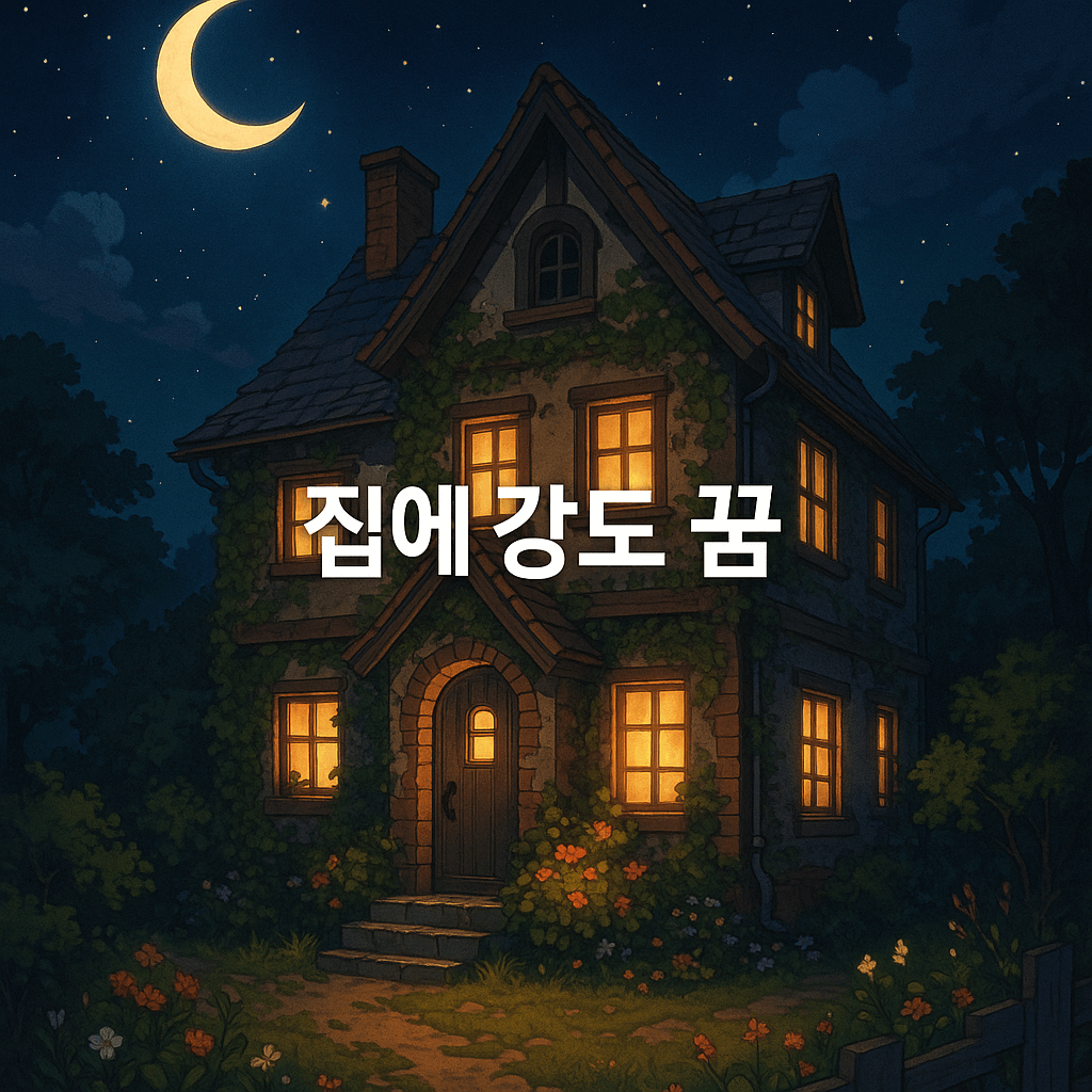 집에 강도 꿈 해몽