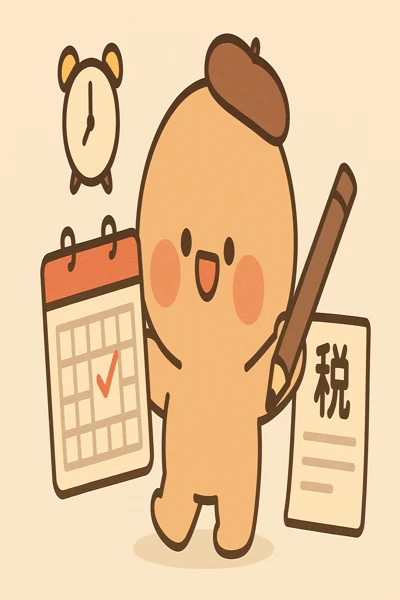 개인 세금 관리 상황을 표현한 디자인