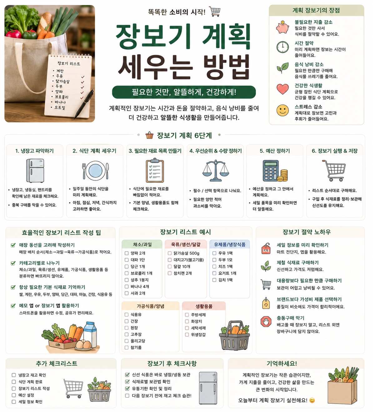 장보기 계획 세우는 방법 관련 사진