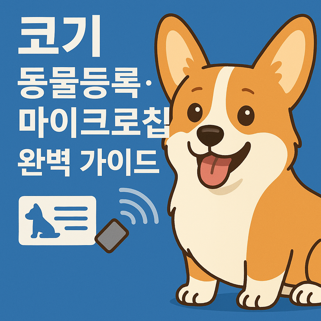 코기 동물등록·마이크로칩 완벽 가이드