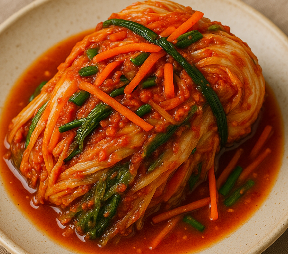 한국인의 건강법에 대한 김치사진