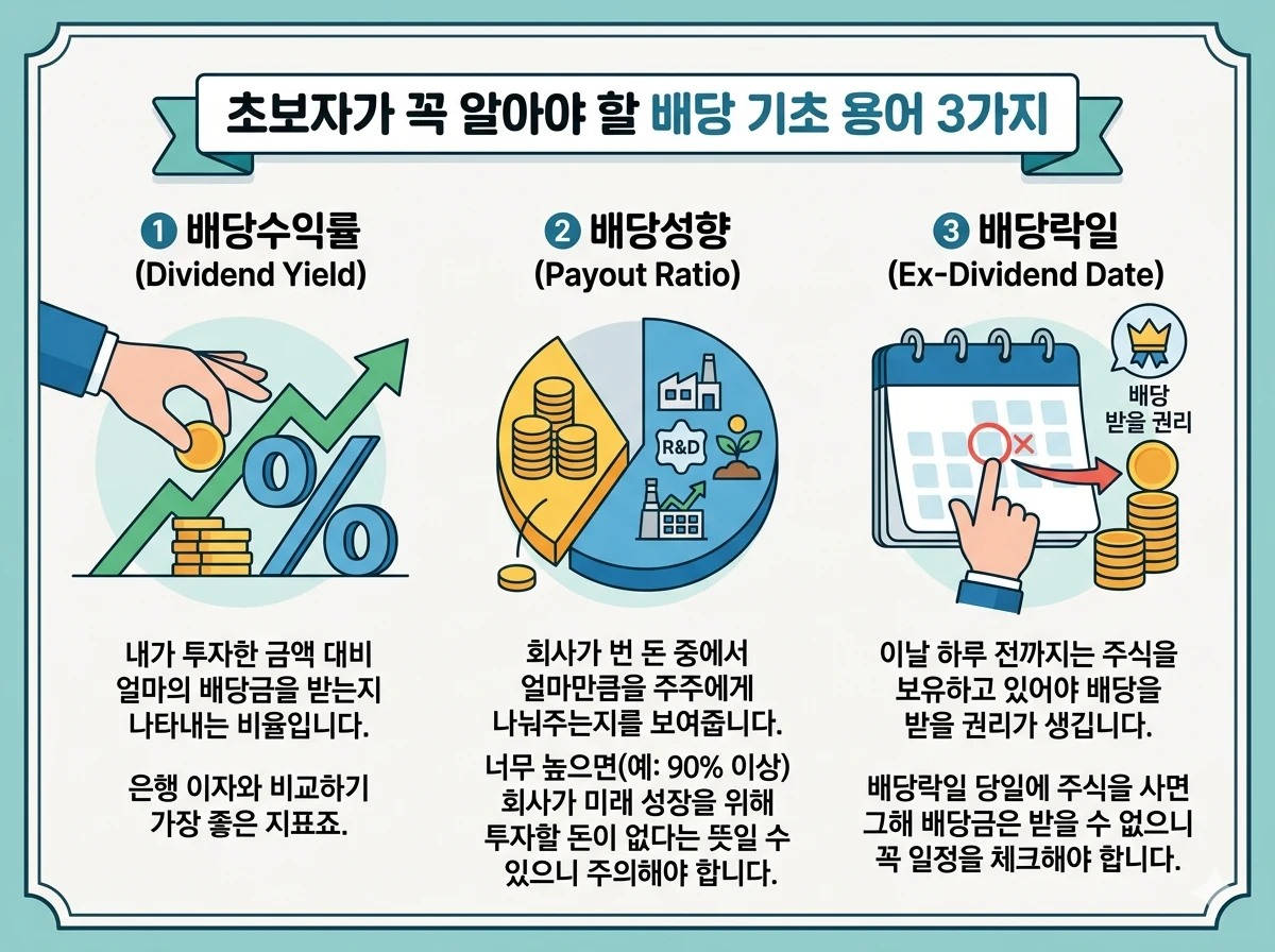 초보자가 꼭 알아야 할 배당 기초 용어 3가지
