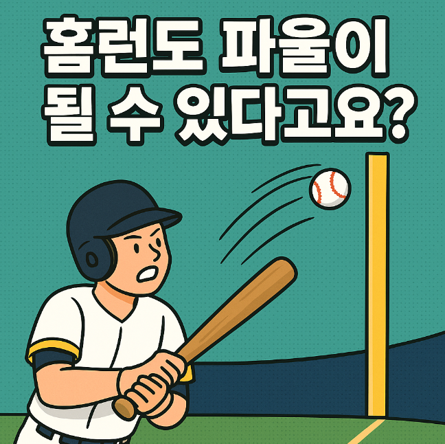 홈런도 파울이 될 수 있다고요?