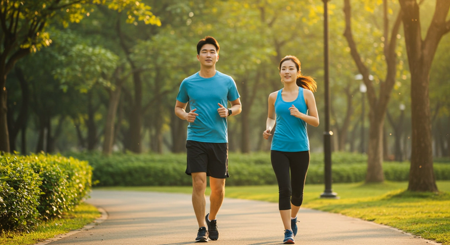 병아리콩 단백질과 운동으로 건강을 관리하는 부부