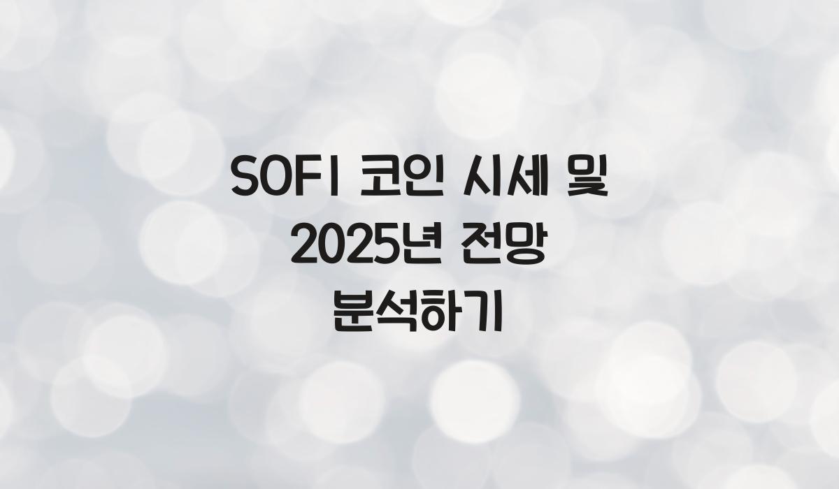 SOFI 코인 시세