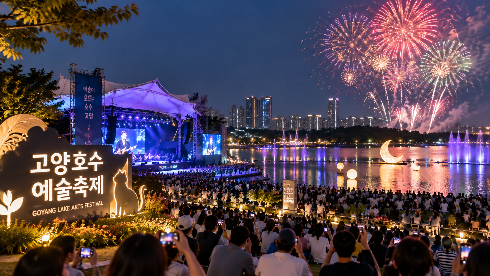 고양호수예술축제 불꽃놀이&middot;주차 3분 완벽 정리