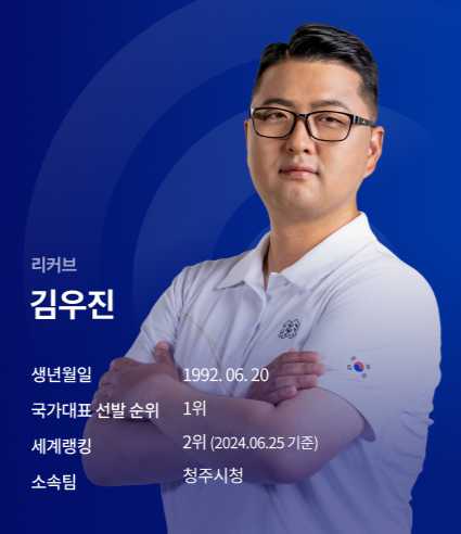 남자대표 김우진