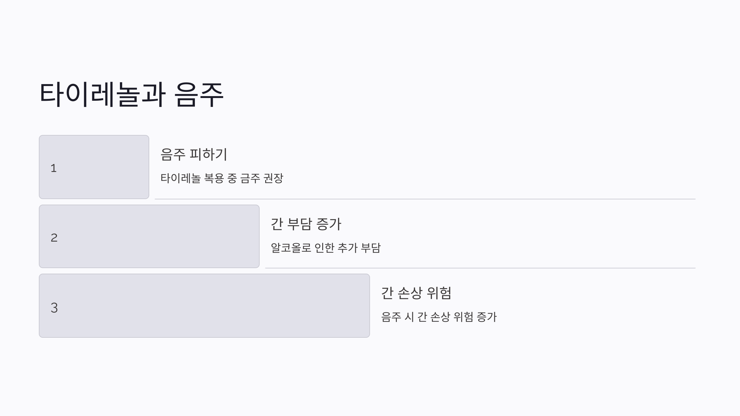 타이레놀 효능