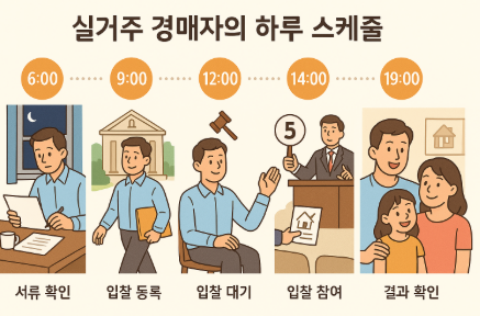 실거주 경매자의 하루 스케줄