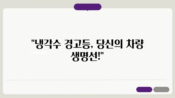 자동차 냉각수 장치 검정