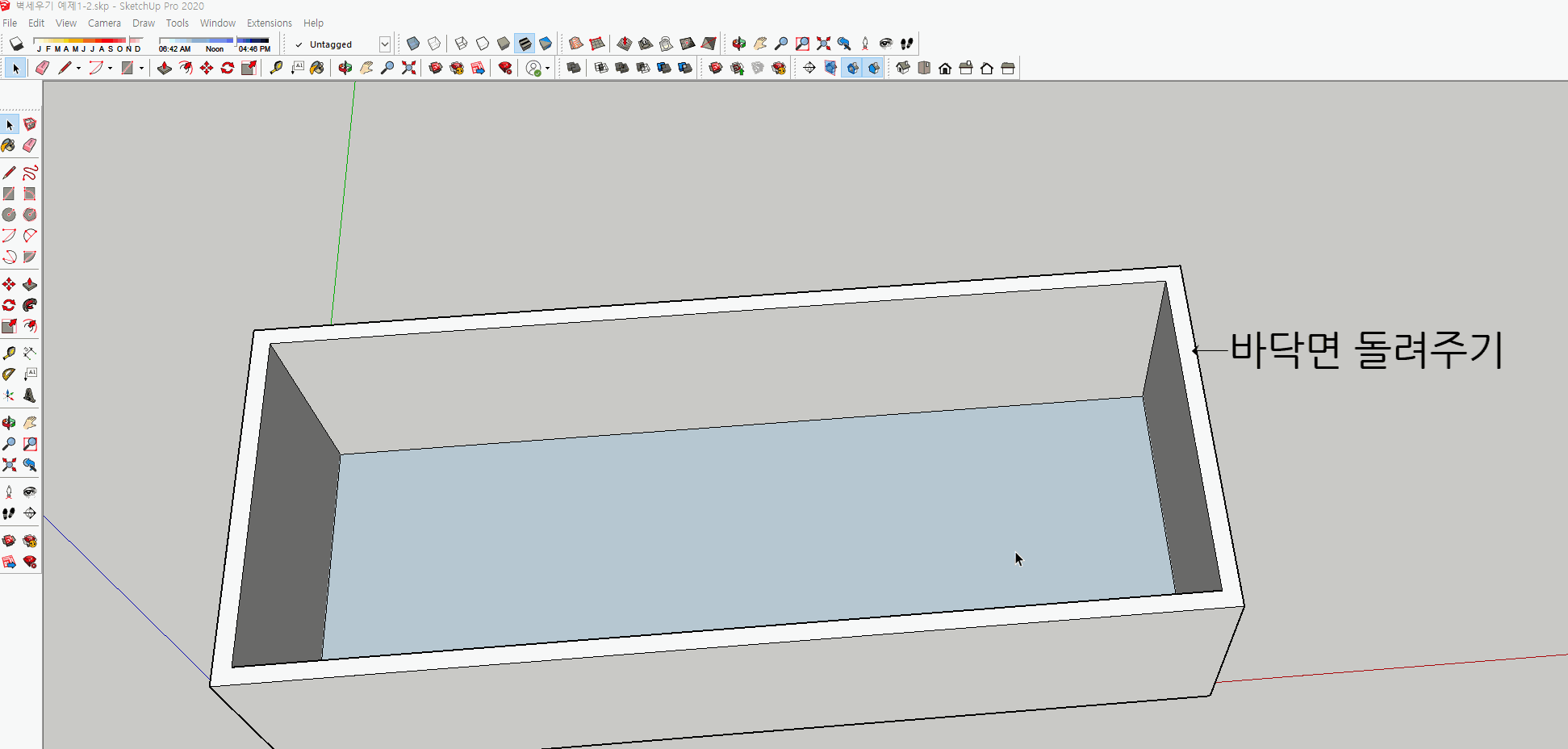 스케치업 예제 1-2