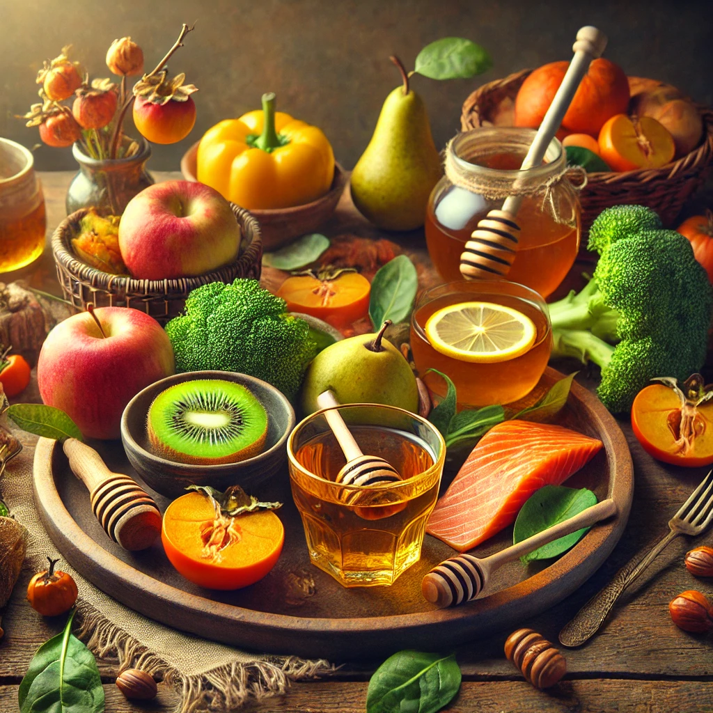 Healthy food during the change of seasons