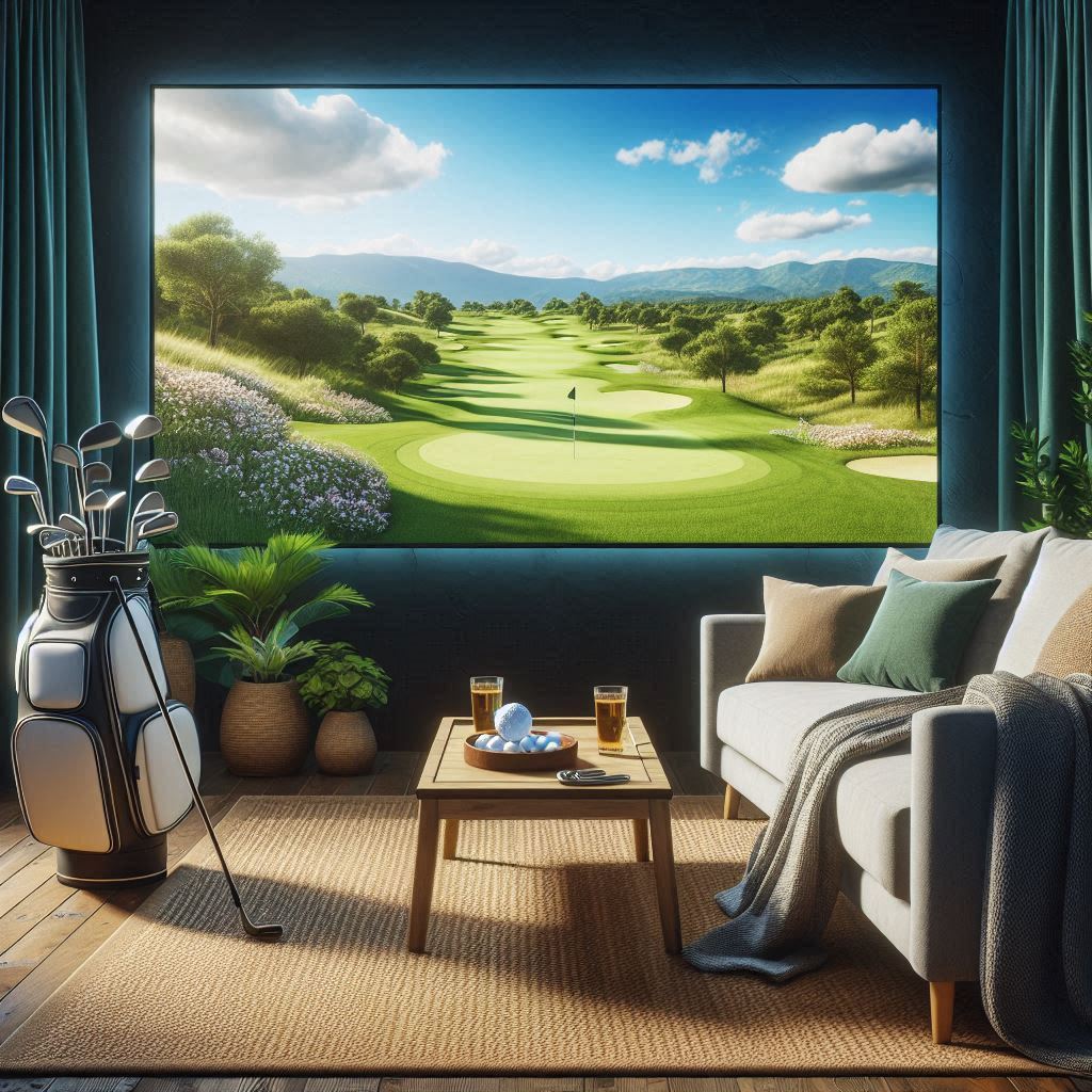 스크린골프장 배경