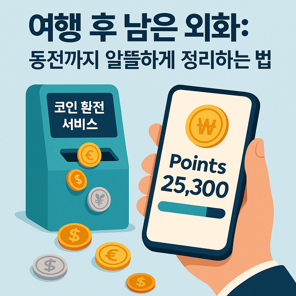 여행 후 남은 외화 동전까지 알뜰하게 정리하는 법