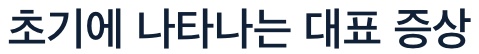 백내장 초기에 나타나는 증상