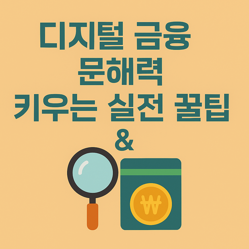 디지털 금융 문해력 키우는 실전 꿀팁