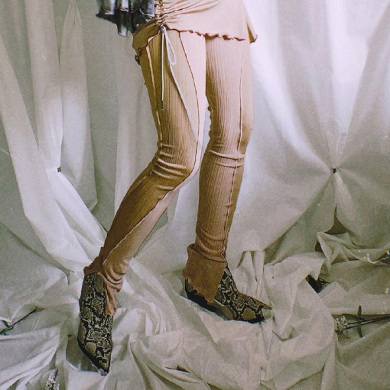 line leggings pt - beige 레깅스