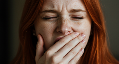 재채기하는 사람