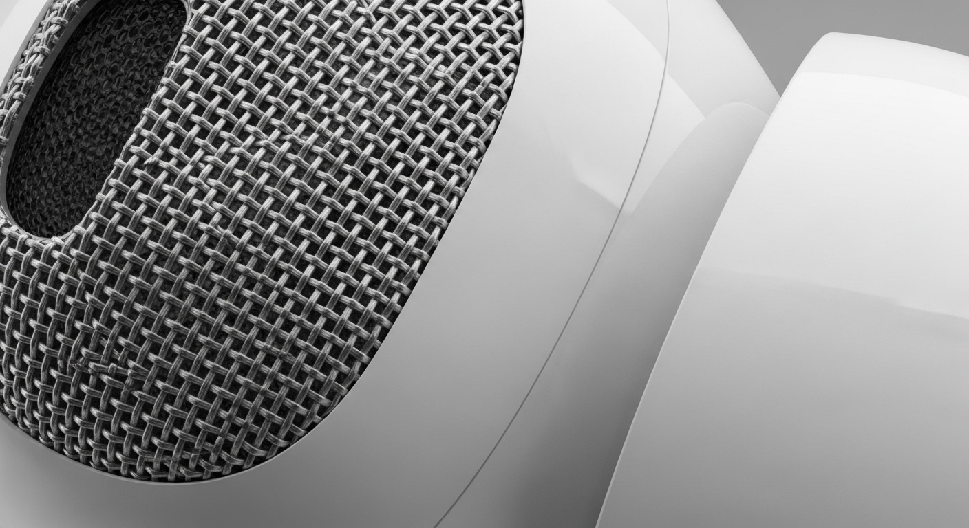 노이즈 원인 파악 및 외부 마이크 메쉬 확인 모습