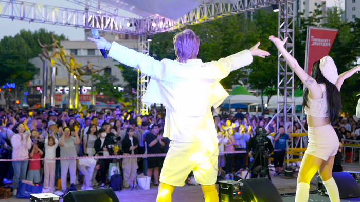 떡볶이 페스티벌 진행 장면